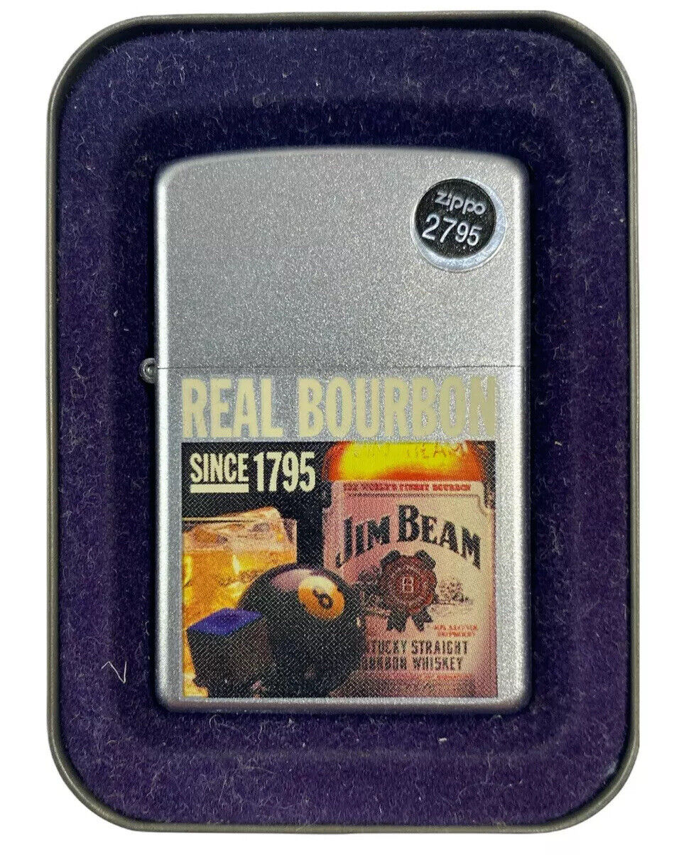 Jim Beam Real Bourbon Zippo Lighter Collector New Limited Edition Made in USA