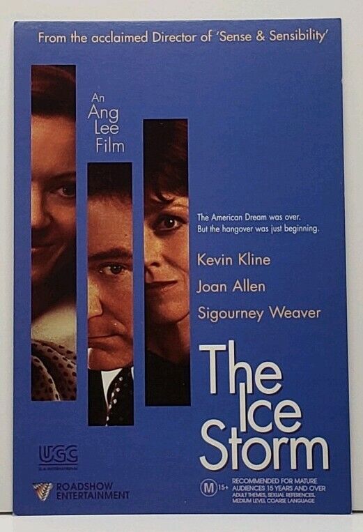 Sigourney Weaver Kevin Kline Joan Allen THE ICE STORM Movie Poster Postcard G19