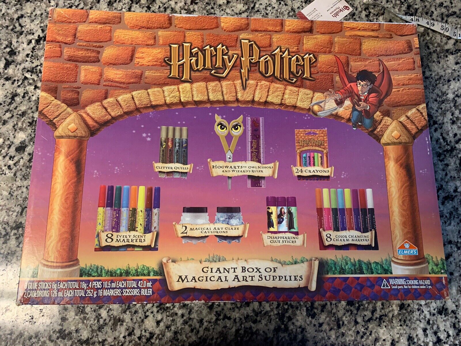 2001 Harry Potter Elmers Giant Box Of Magical Art Supplies - New In Box
