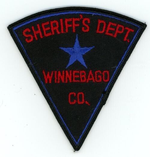 WISCONSIN WI WINNEBAGO COUNTY SHERIFF NICE OLD VINTAGE SHOULDER PATCH POLICE