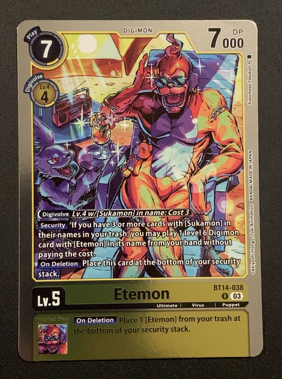Etemon - BT14-038 R - Yellow - Blast Ace - Digimon TCG