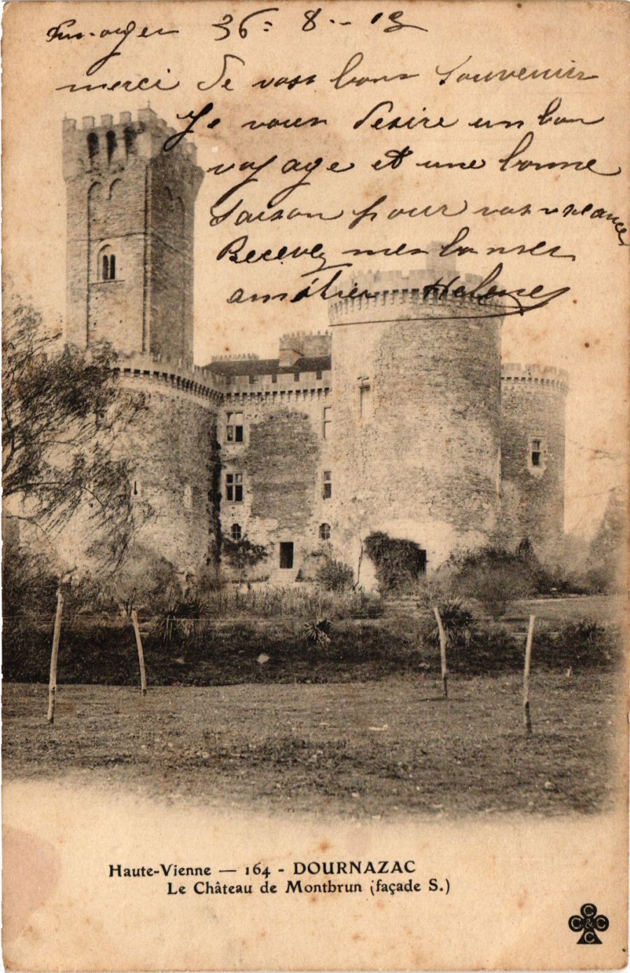CPA AK Haute-VIENNE - DOURNAZAC Le Chateau de MONTBRUN (390819)