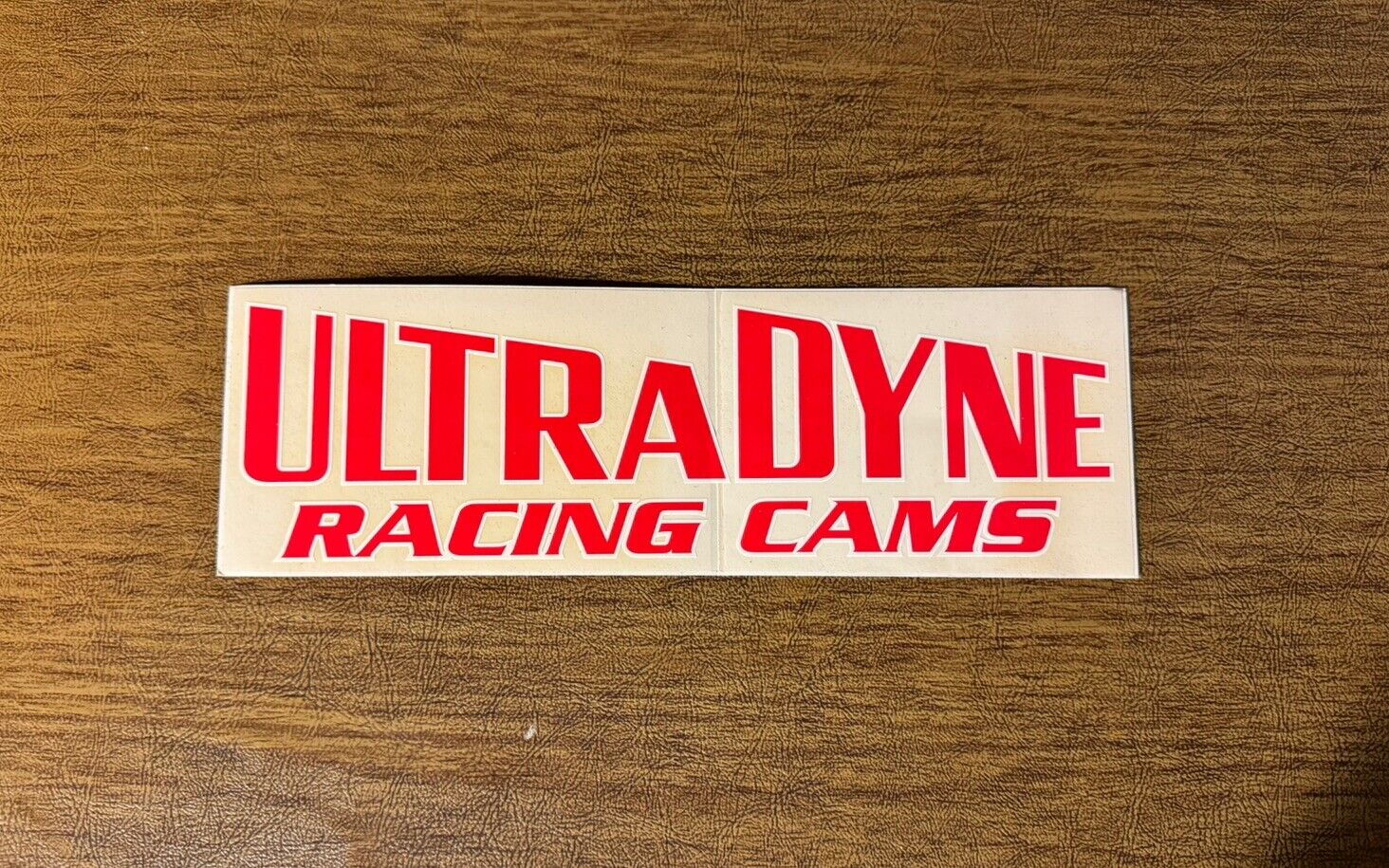 Large 10” x 3” Ultra Dyne Racing Cams Sticker in Mint Condition.