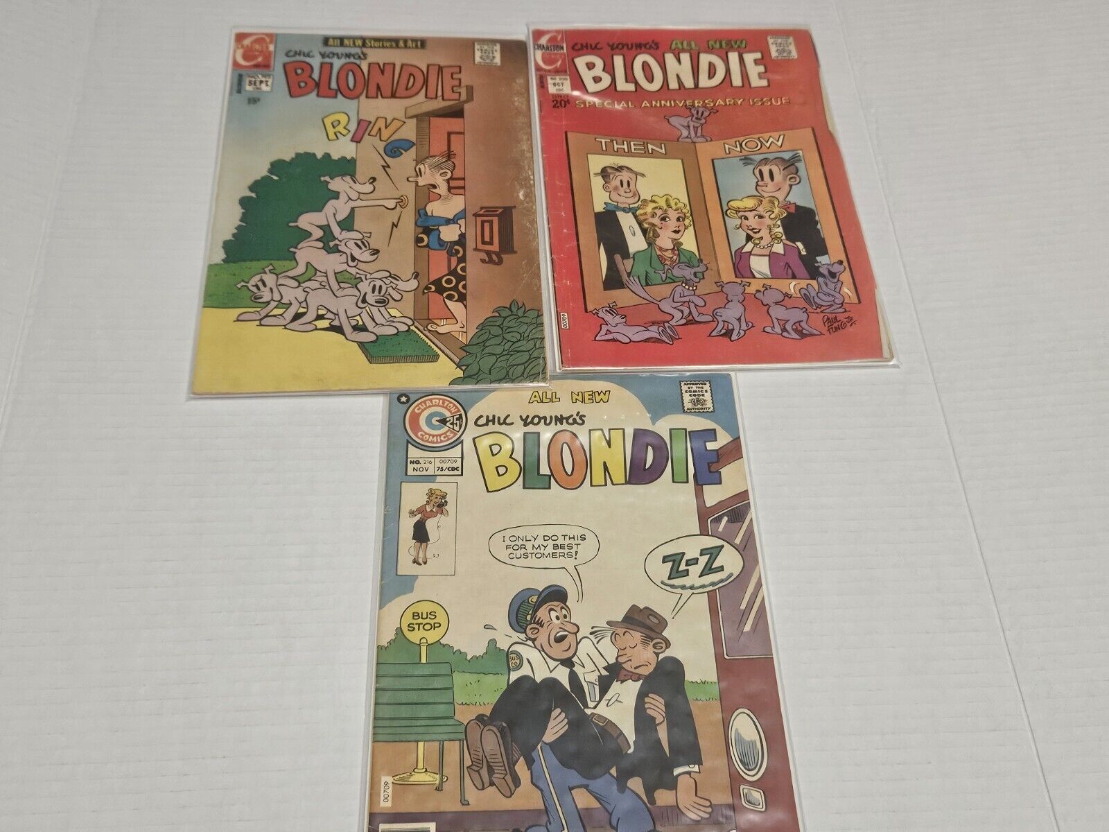 Chic Young\'s Blondie Comics , Charlton Comics Bronze Age Lot Of 3, 193, 200, 216