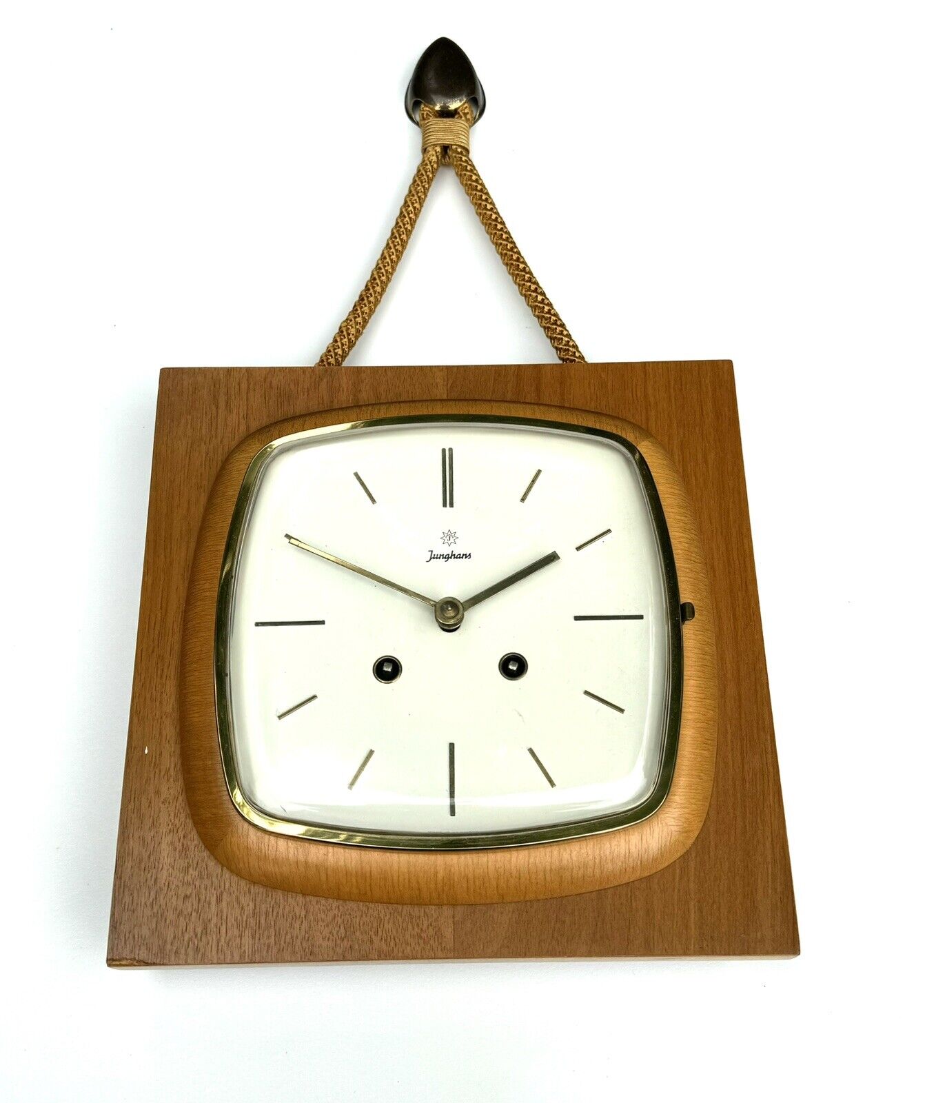 Vintage Junghans Mid-Century Retro Mechanical Striking Wood Wall Clock Teak?