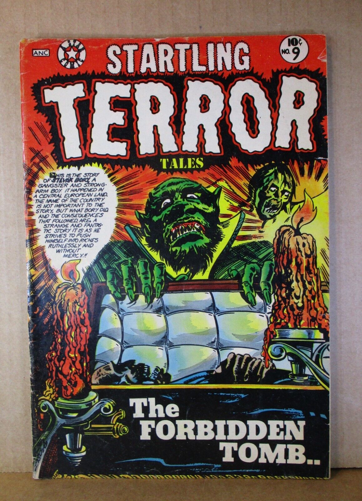 Startling Terror Tales 9 L.B. Cole Ghoul Corpse Forbidden Tomb 1954 Star Horror