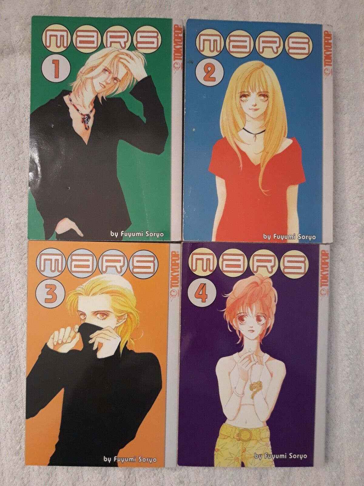 MARS Manga Lot Of 4 Books #1-4 TokyoPop Book Bundle In English