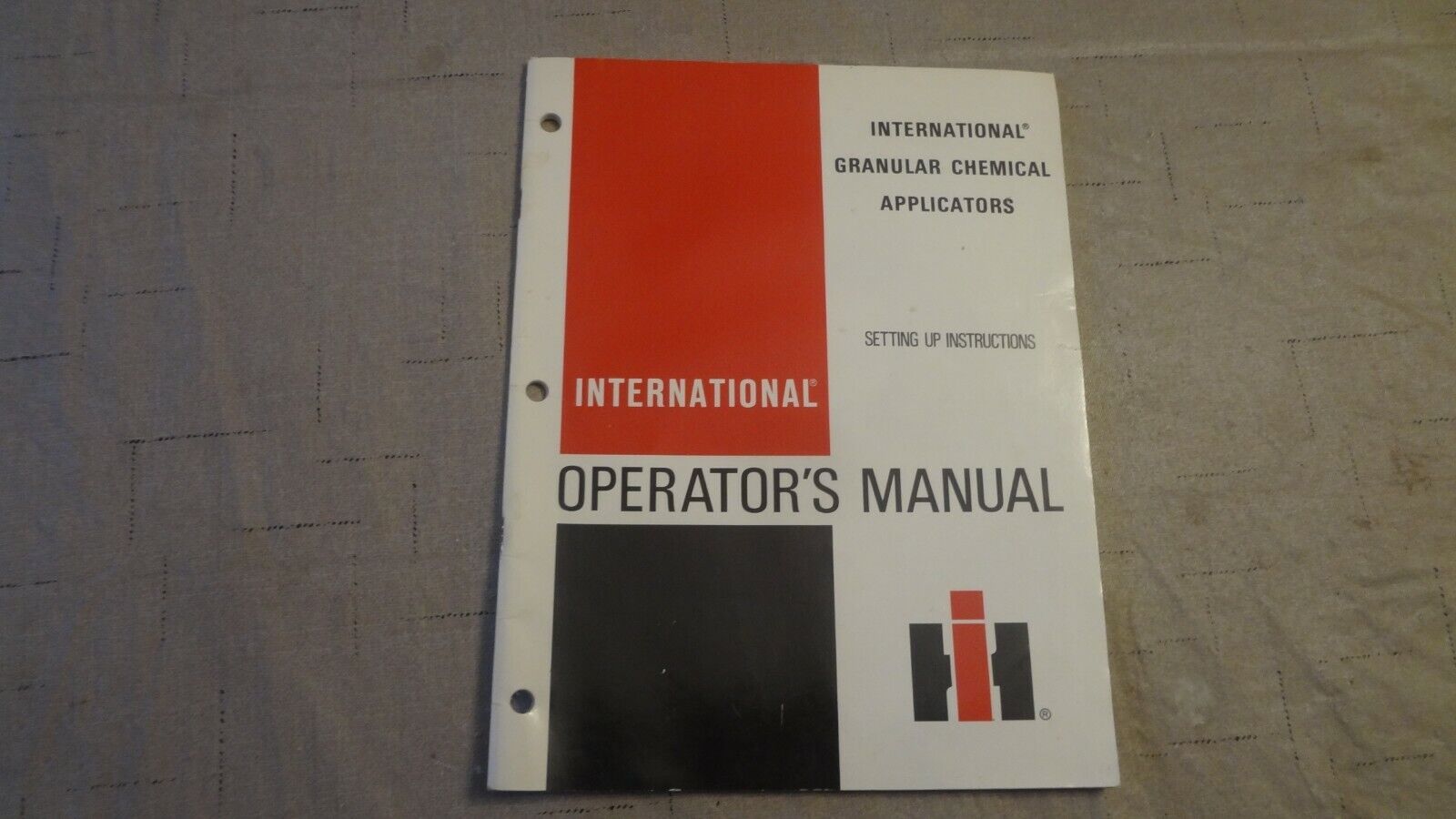 International Harvester Granular Chemical Applicators Operators Manual