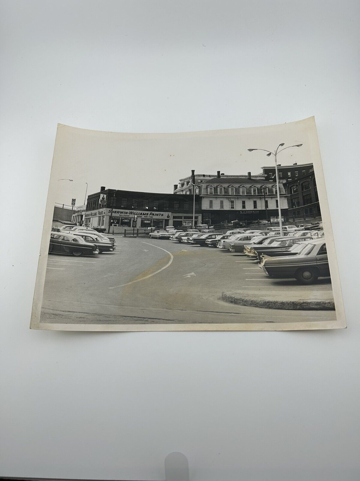 Vintage Photo Bangor Maine Sherwin-Williams Paint Store 1960s Street View 2
