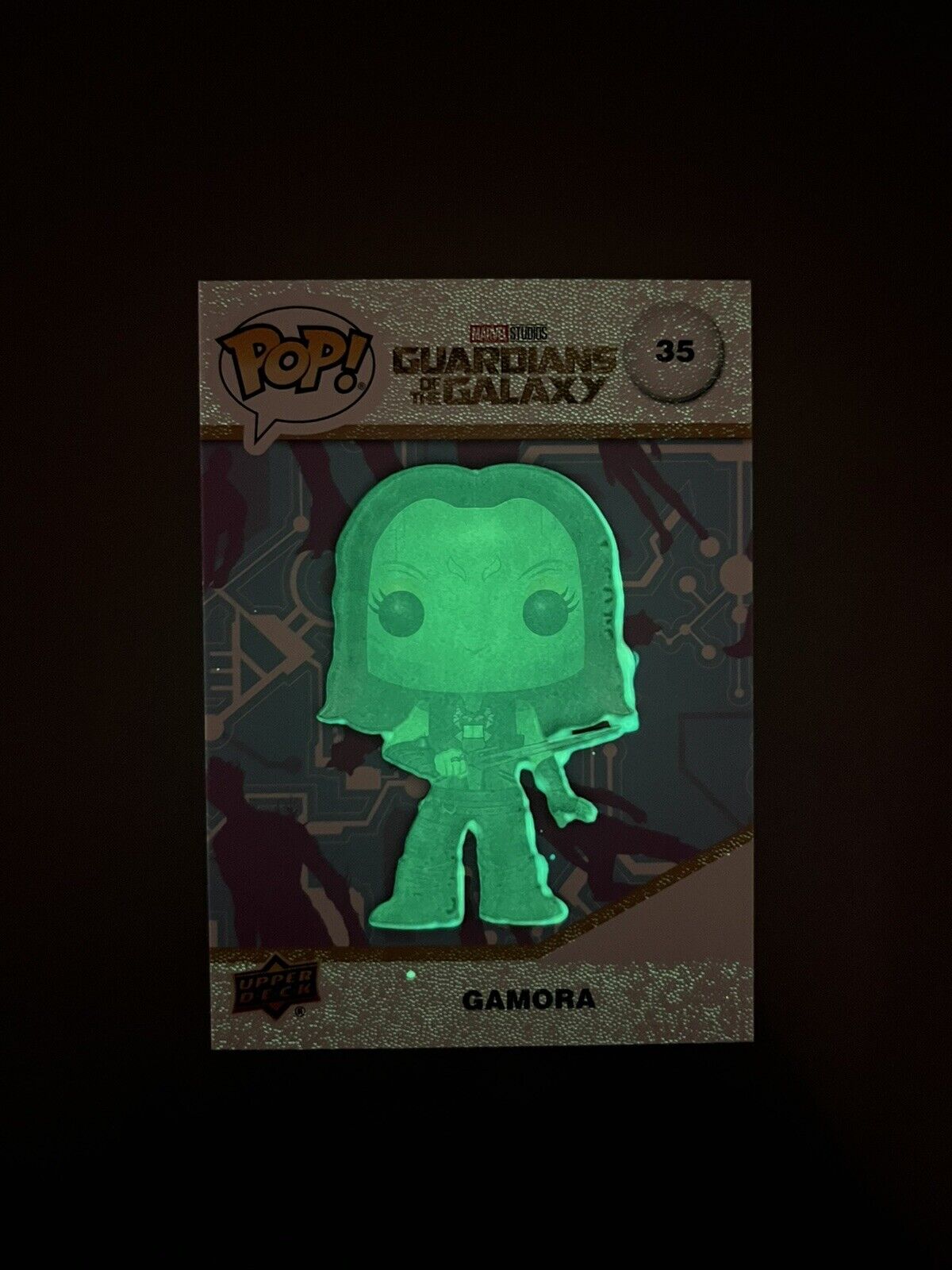 Funko Upper Deck GLOW GITD Gamora 35 Guardians of the Galaxy 1:160 Packs