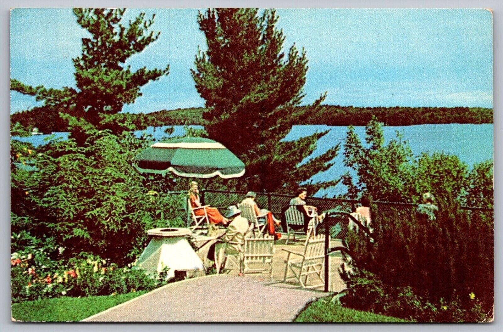 Sun Deck Lake Rosseau Canadian Keswick Conference Ferndale Canada VNG Postcard