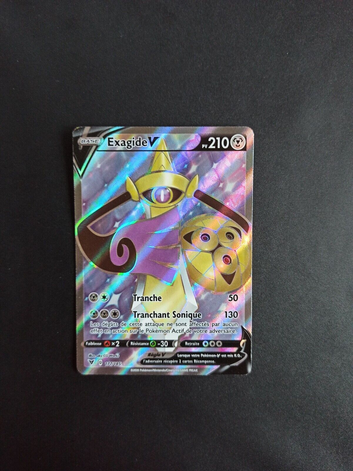 Pokemon Exagide V Full-Art 177/185 Card - Flashing Voltage - FR