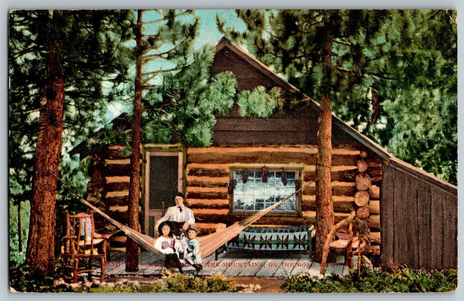 Mt. Hood, Oregon - Summit Home in the Mountain - Vintage Postcard - Posted