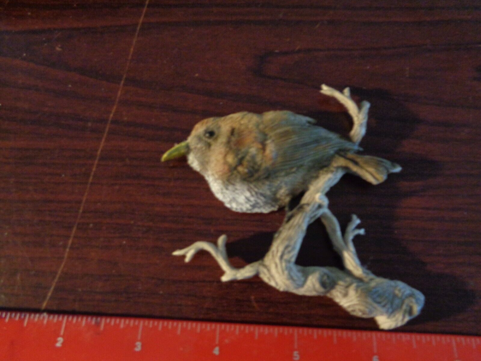 Life-Like Bird  Robin on a limb 3D  Fridge magnet 1970\'s