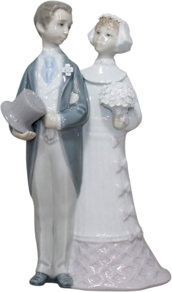 Lladro Porcelain Wedding Day Couple Bride & Groom Marriage Retired Figurine 4808