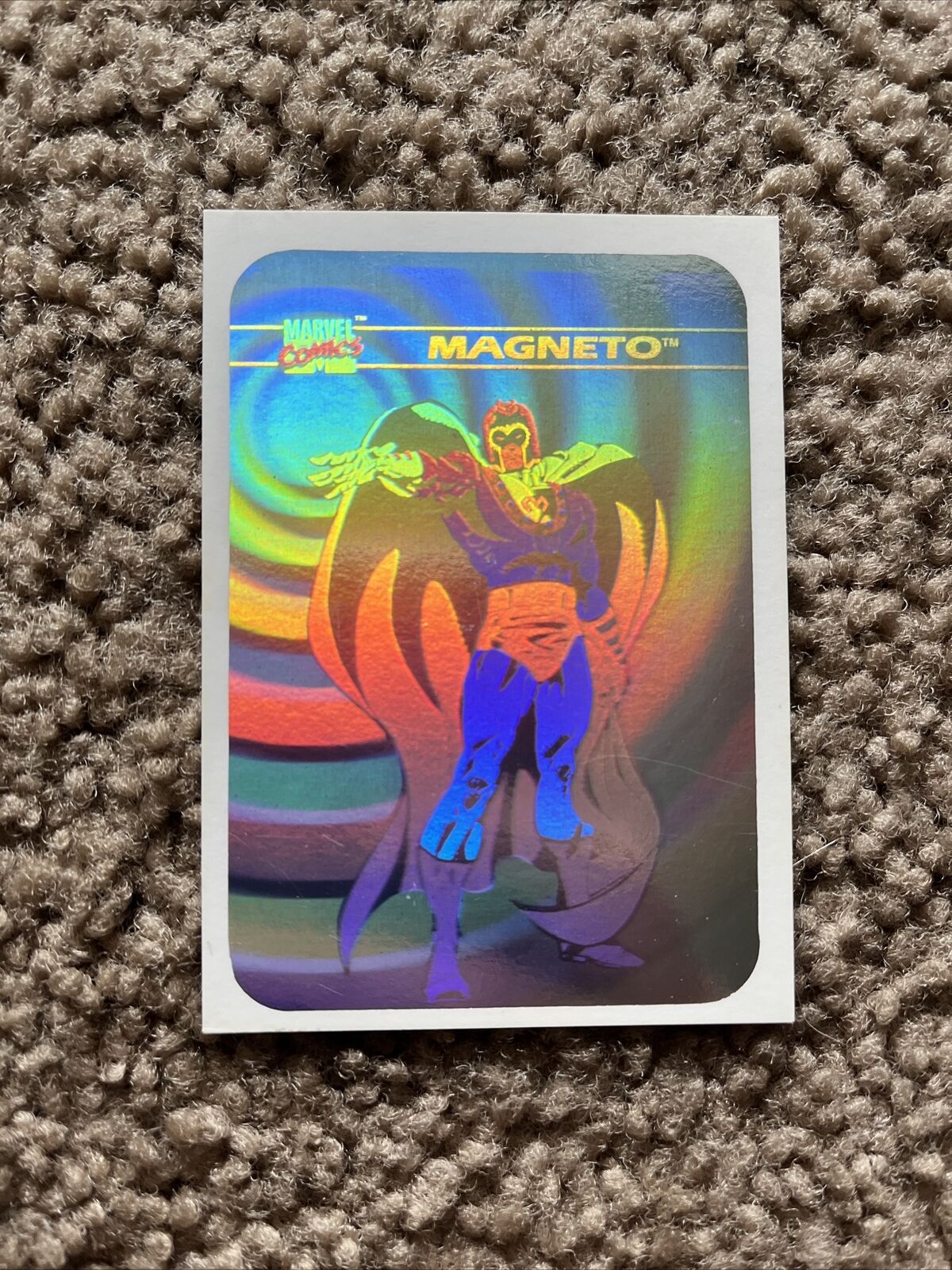 Nice 1990 Impel  Marvel Entertainment Magneto Hologram. #MH-2