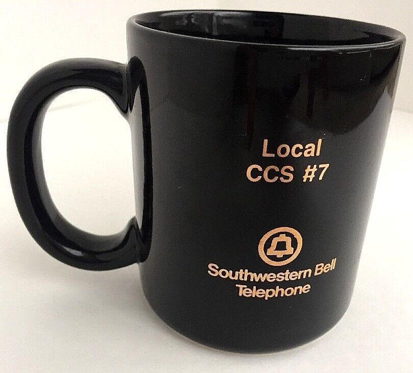 Southwestern Bell Telephone Union Local CCS 7 Mug Cup Glazed Ceramic 