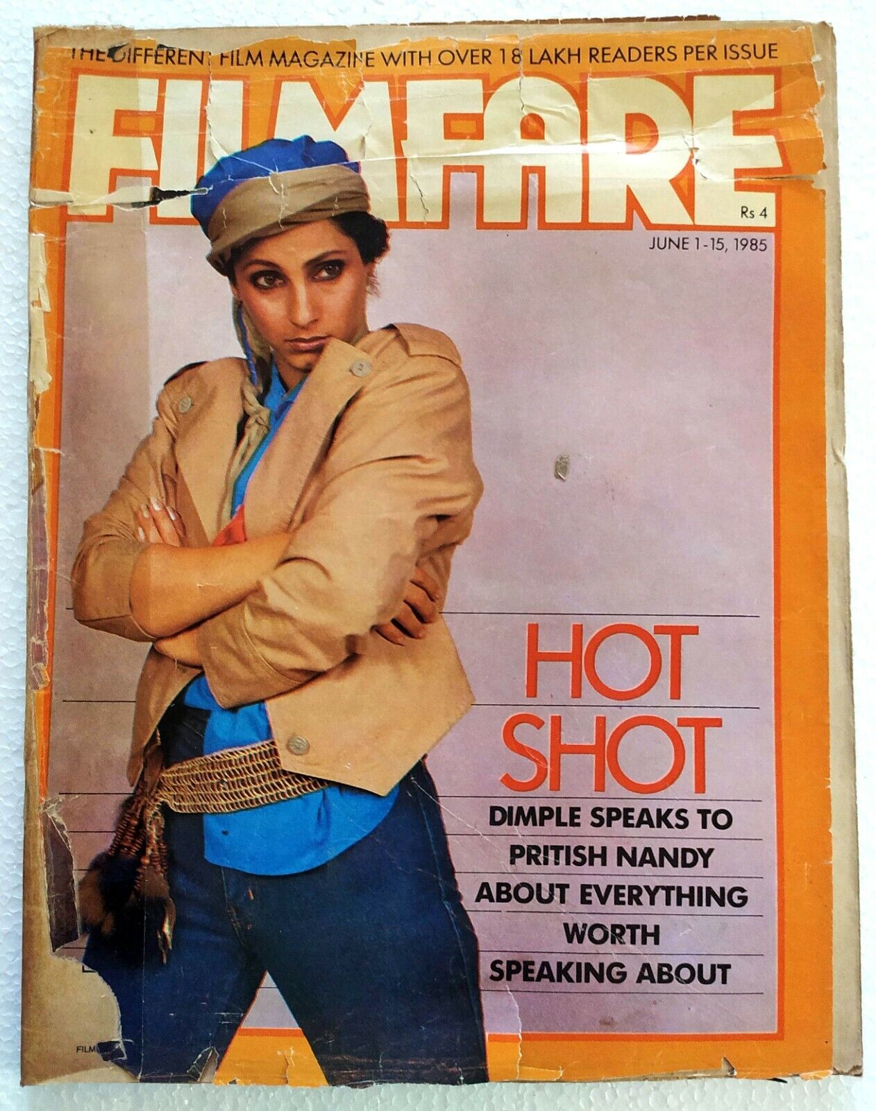 Filmfare June 1985 Dimple Kapadia Jackie Shroff Poonam Dhillon Waheeda Meenakshi