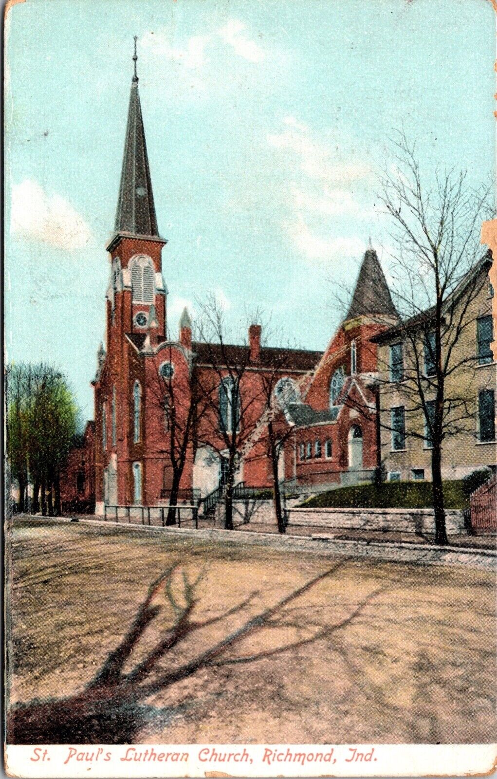 Postcard St. Paul\'s Lutheran Church in Richmond, Indiana~138139