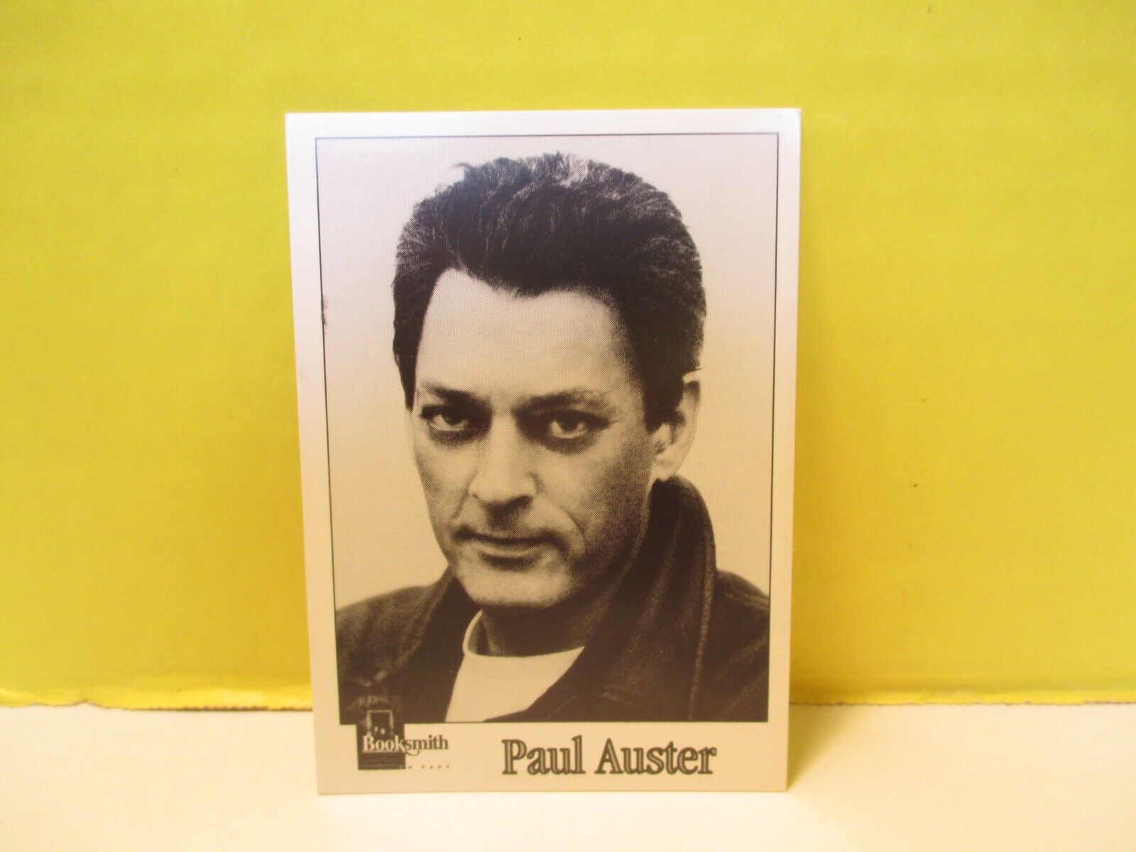 Booksmith Author Trading Card #543 PAUL AUSTER 2002 for THE BOOK OF ILLUSIONS