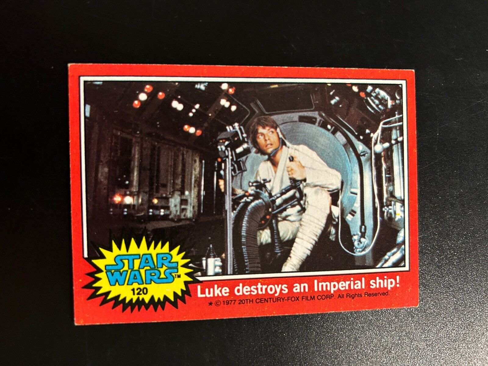 1977 Star Wars #120 Luke Destroys an Imperial Ship
