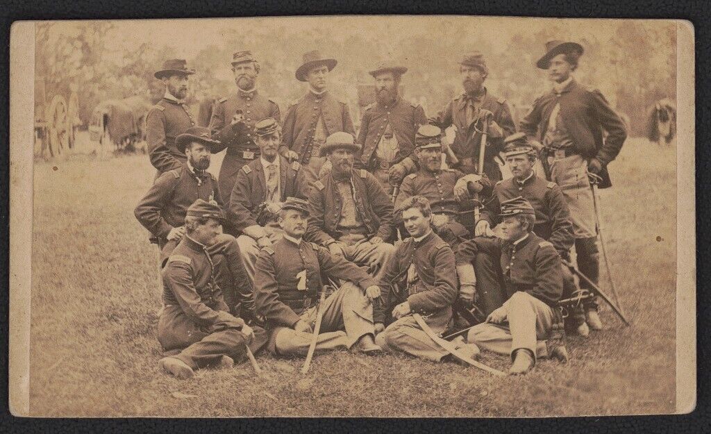 Civil War Union Brigade Officers Horse Artillery Fair Oaks VA 1862 Peninsular