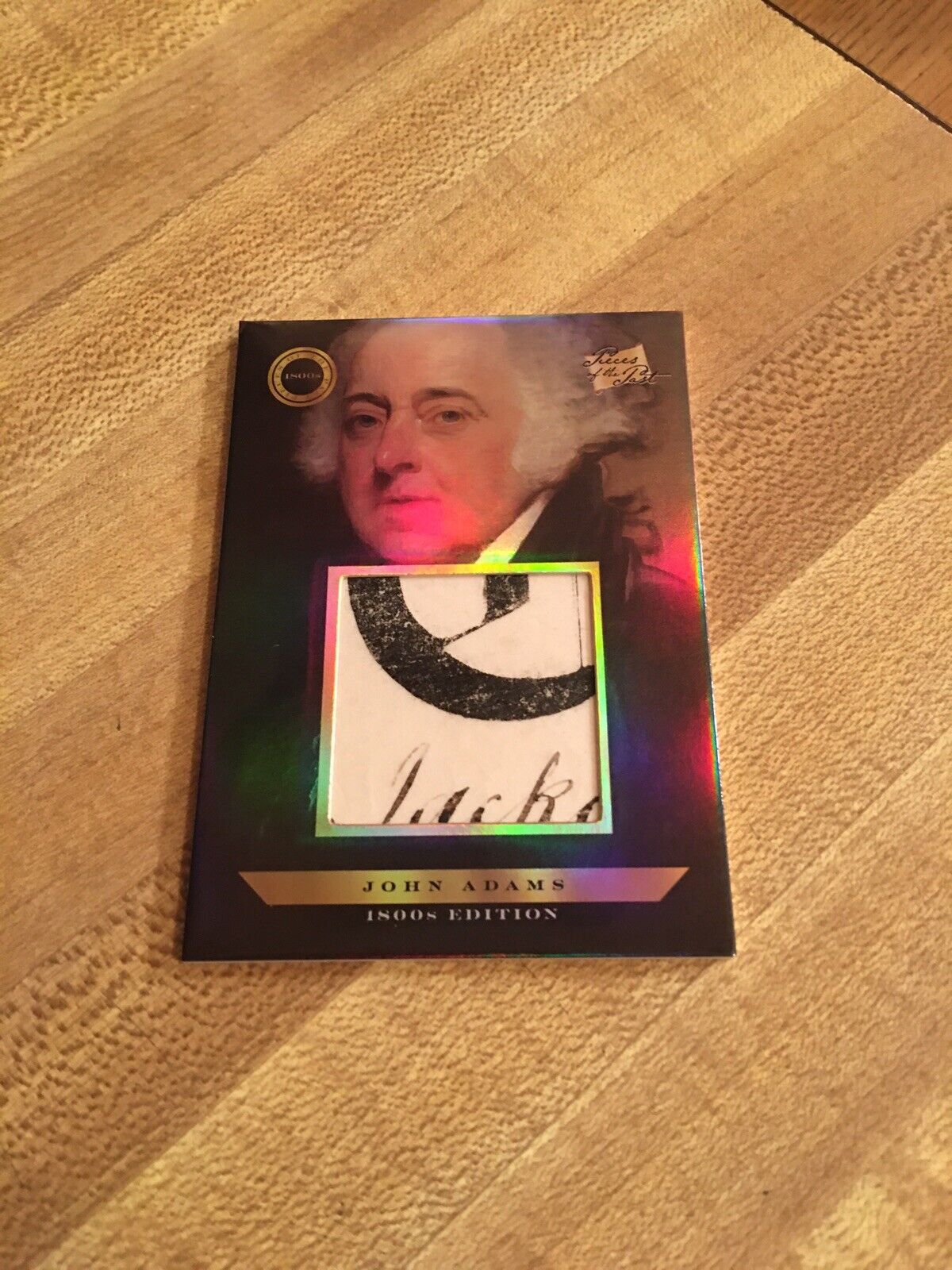 2024 PIECES OF THE PAST 1800s EDITION JOHN ADAMS RELIC CARD #116