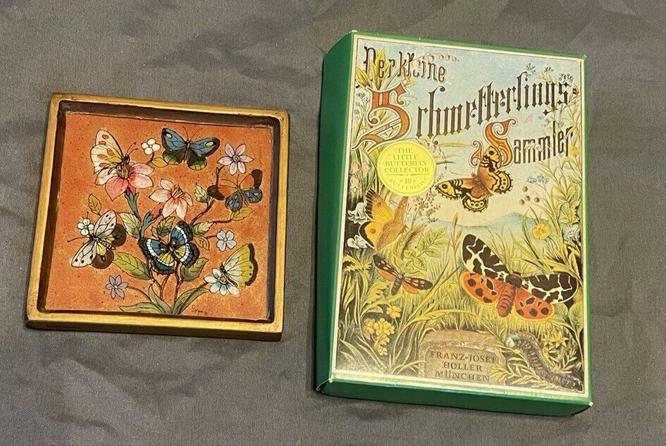 Collectible Franz-Josef Holler Munchen Butterfly Magnets+Hand Made Trivet Peru
