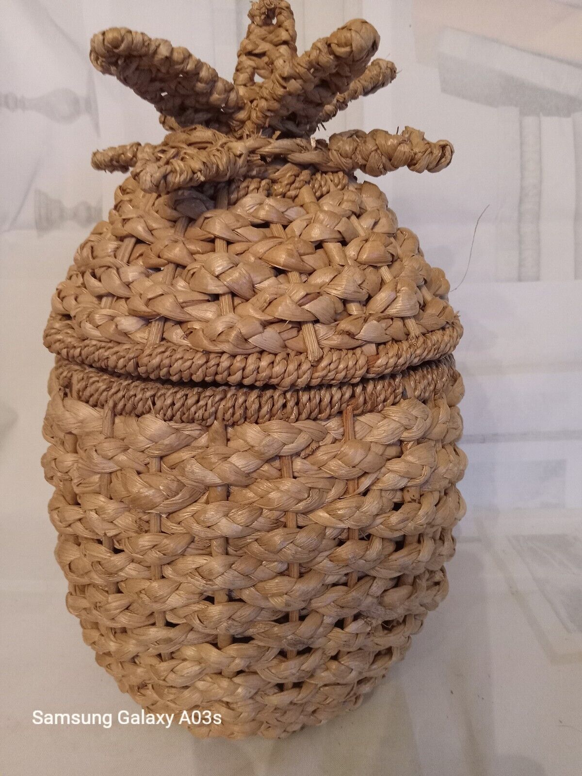 Woven Pineapple Basket