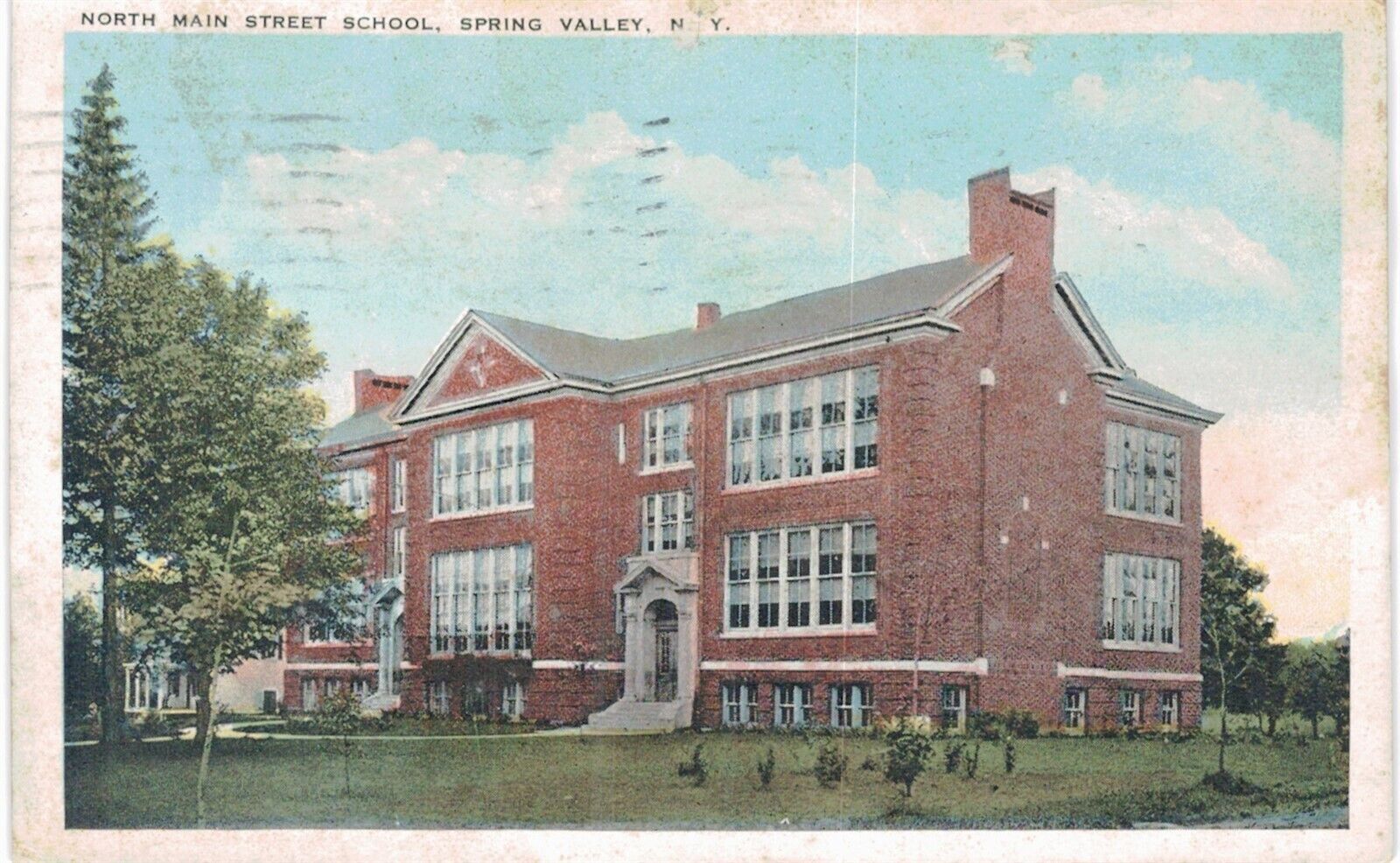 Spring Valley North Main Street School 1920 NY 