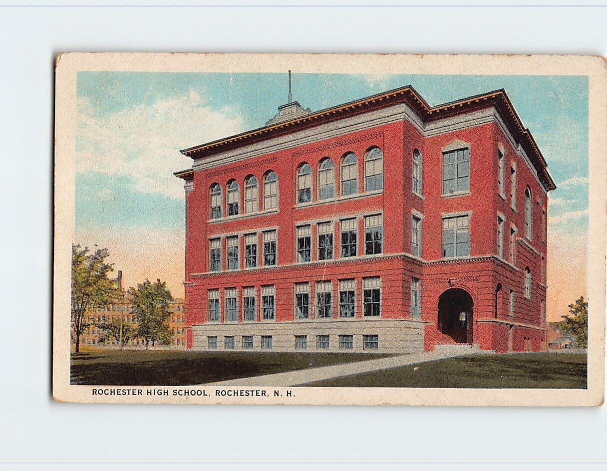 Postcard Rochester High School, Rochester, New Hampshire