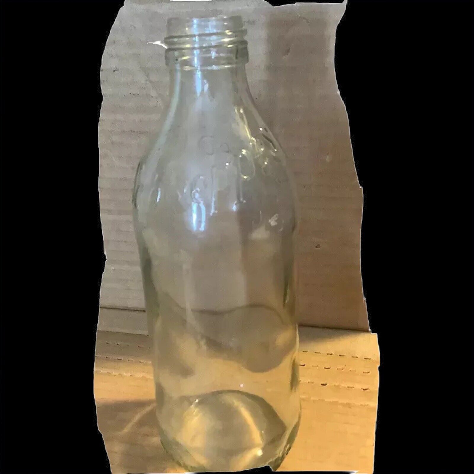 Vintage Schweppes Glass Bottle 1983 Used