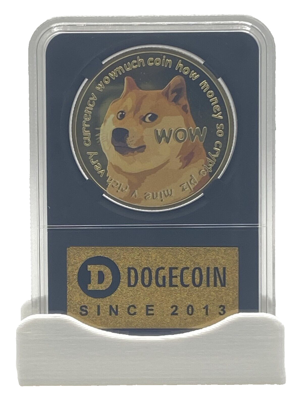Dogecoin (DOGE) Coin in Collector’s Edition Case - Physical Crypto Coin-1pc