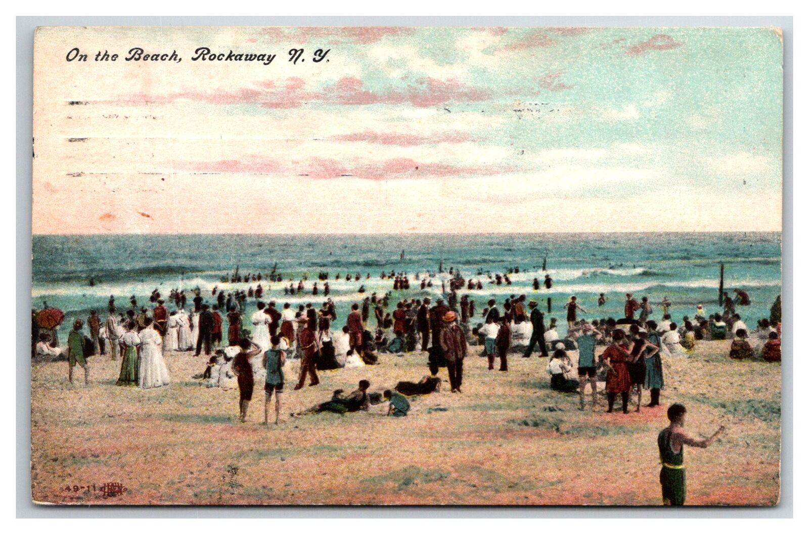 Rockaway New York ~ On the beach ~ Bathers victorian swimsuits