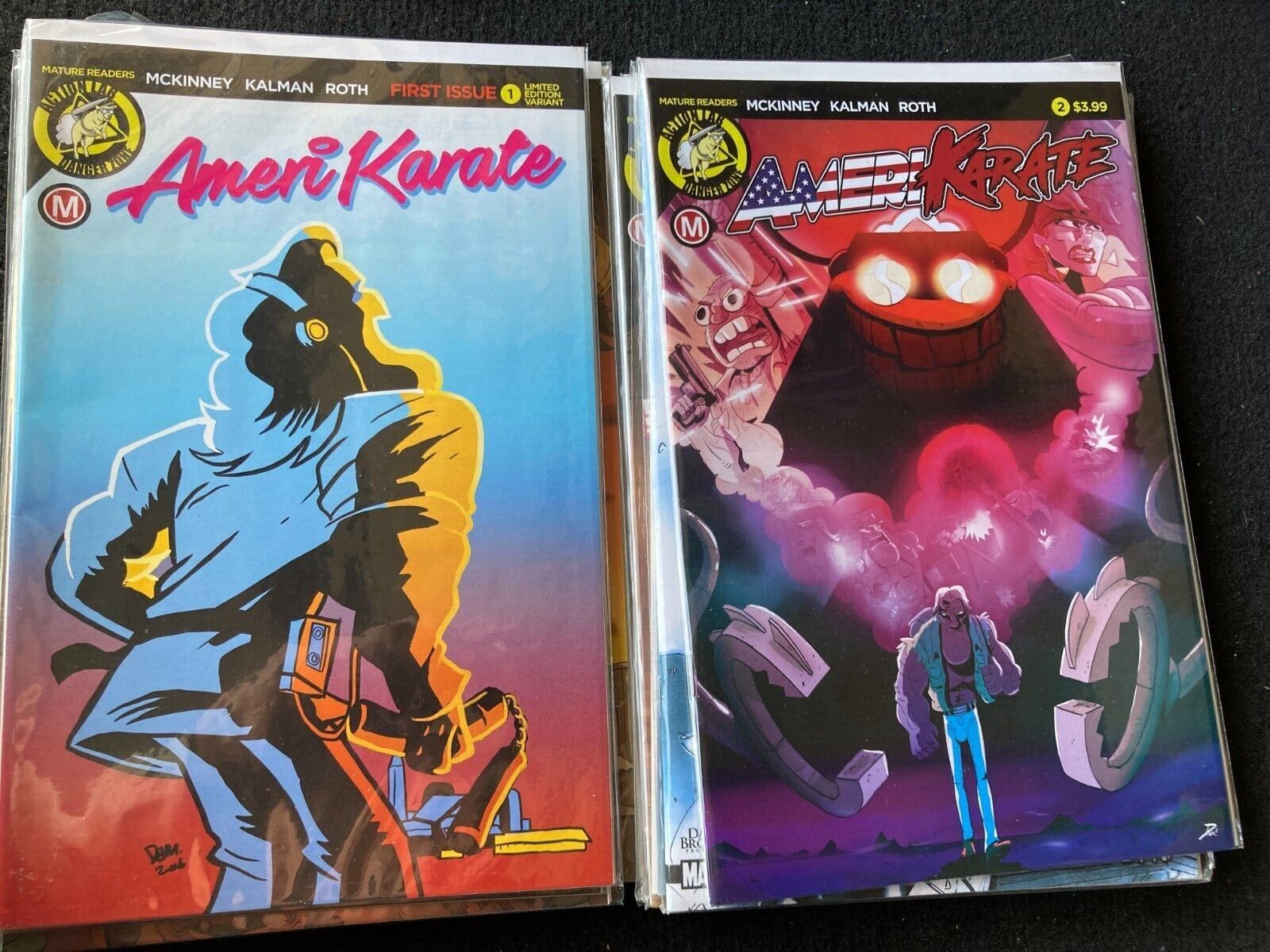 2  Comic Books -Amerikarate #1 and 2