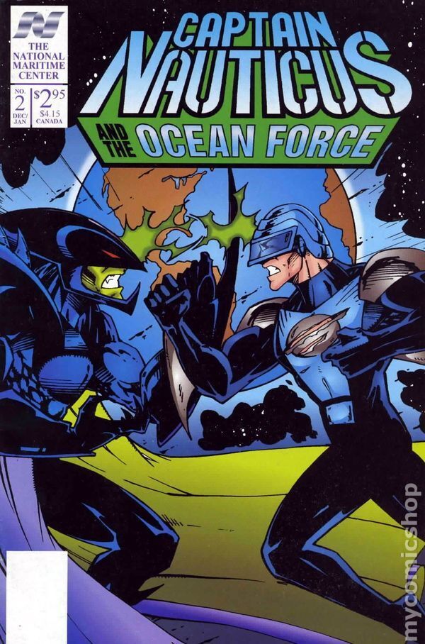 Captain Nauticus and the Ocean Force #2 FN 1995 Stock Image