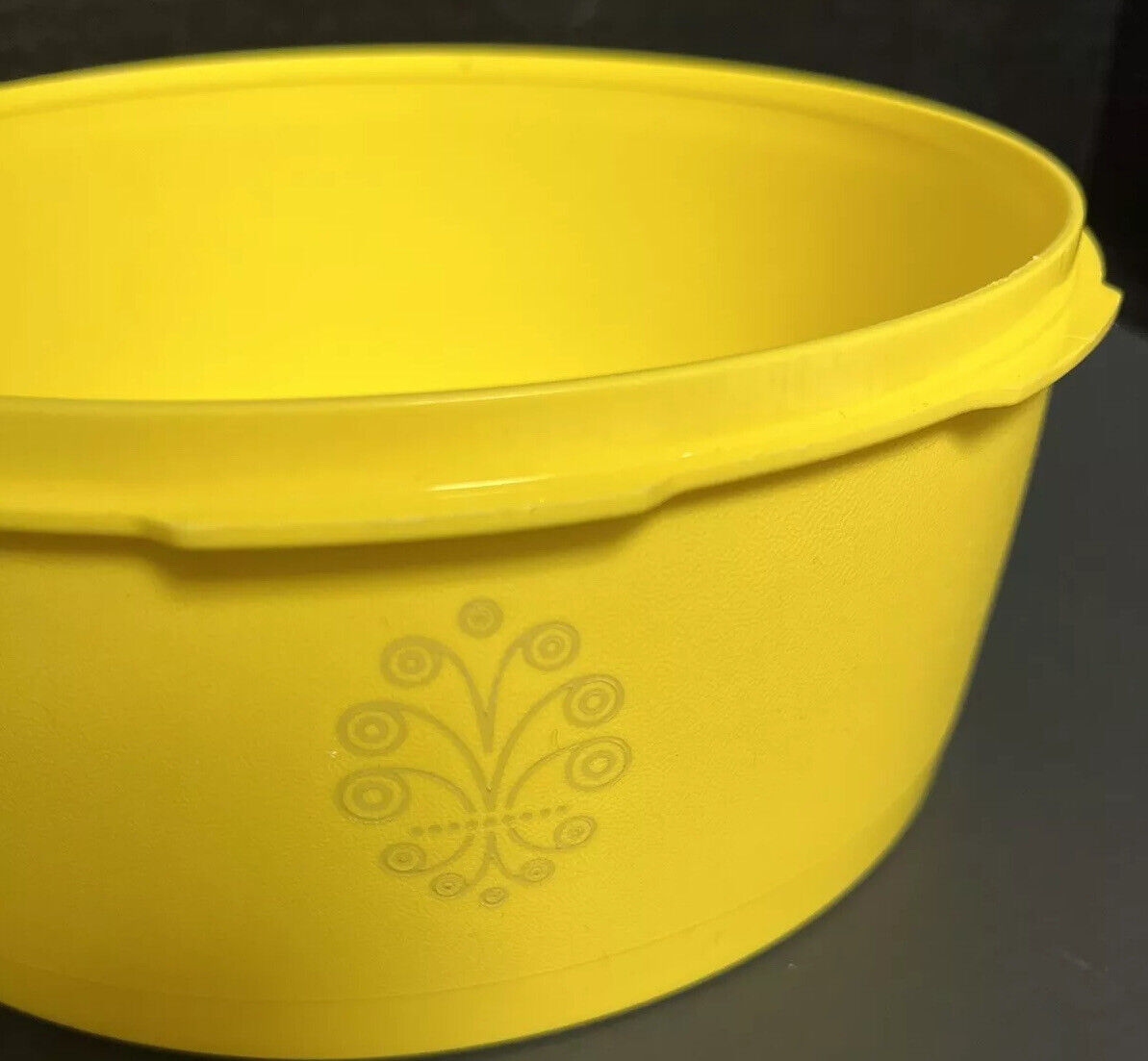 TUPPERWARE Yellow Bowl  ~~ 1204-52 Vintage Yellow no lid  8 inch 