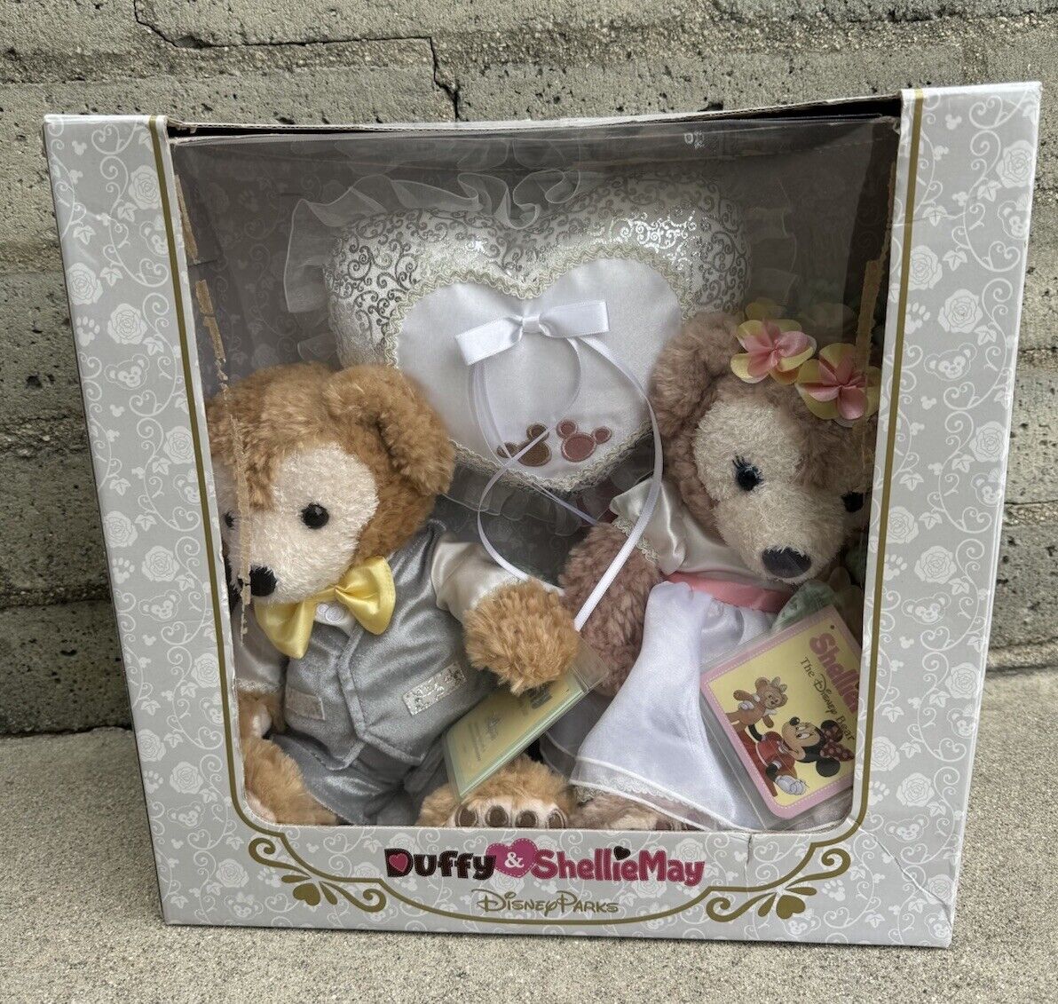 Duffy & ShellieMay Wedding Disney Parks Resort Hong Kong Plush Bear Set NEW OPEN
