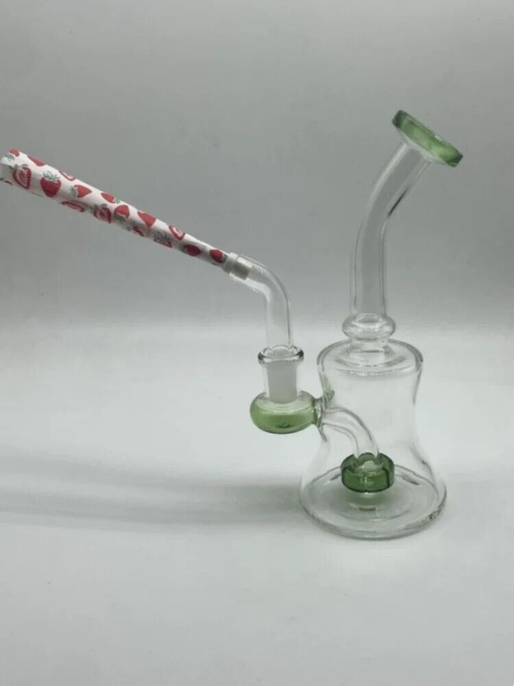 Tobacco Pipe Filter Double Circulation Water Glass bong Cigarette Holder