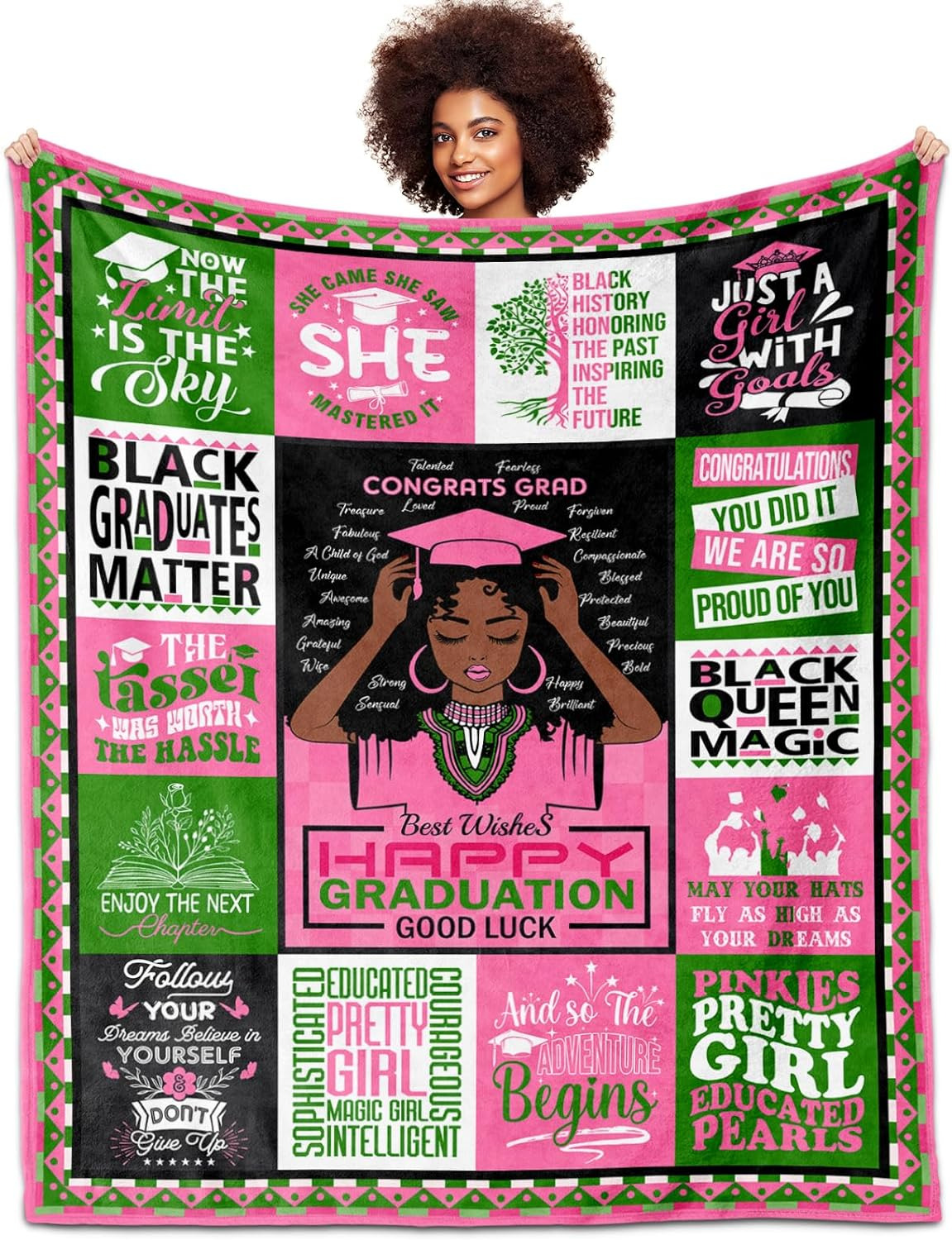 2024 Graduation Gifts Blanket, Graduation Gifts for Women, Graduation Decoration