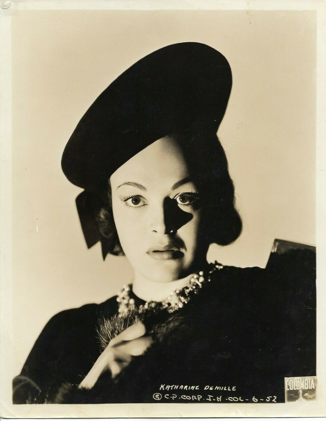 KATHARINE DEMILLE LOVELY PORTRAIT GLAMOUR 1930s Original VINTAGE Photo  194