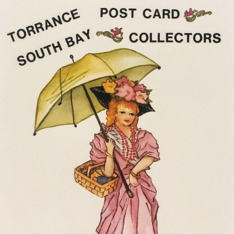Torrance California Collectors Club Postcard 1980s South Bay NPCW 1988 Art B1295