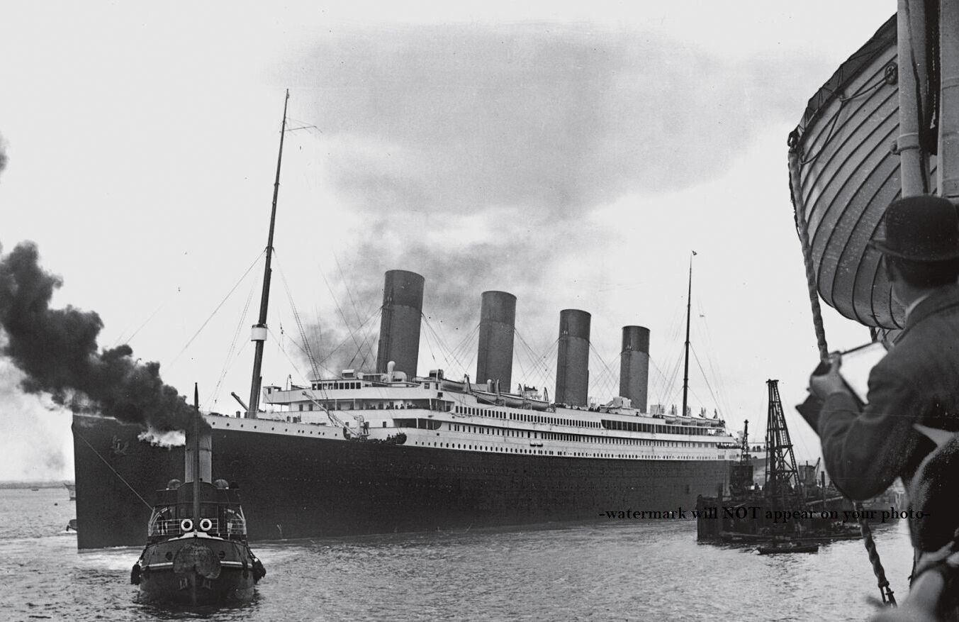Rare Titanic Maiden Voyage PHOTO Avoids Collision Seen From Oceanic, Apr 10 1912
