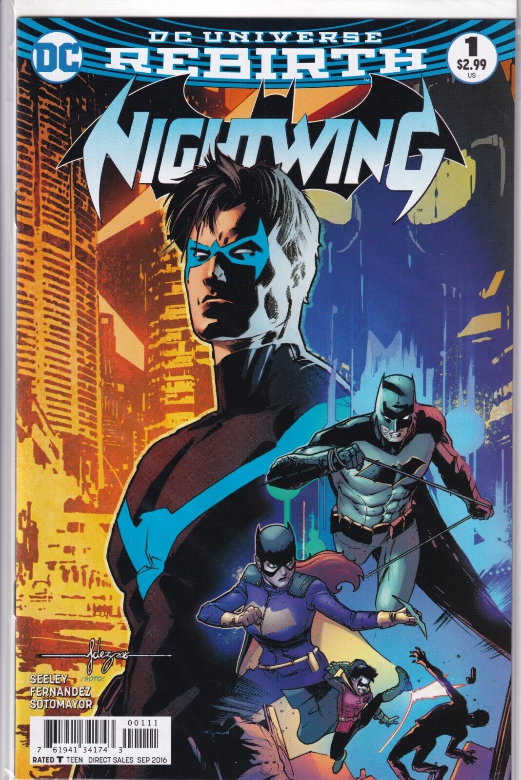 Nightwing Rebirth 1 (DC Comics 2016) 1st Print Cover 1A (NM) B&B