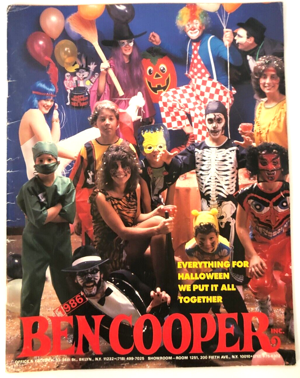 Rare 1986 BEN COOPER INC. Halloween Catalogue - full color
