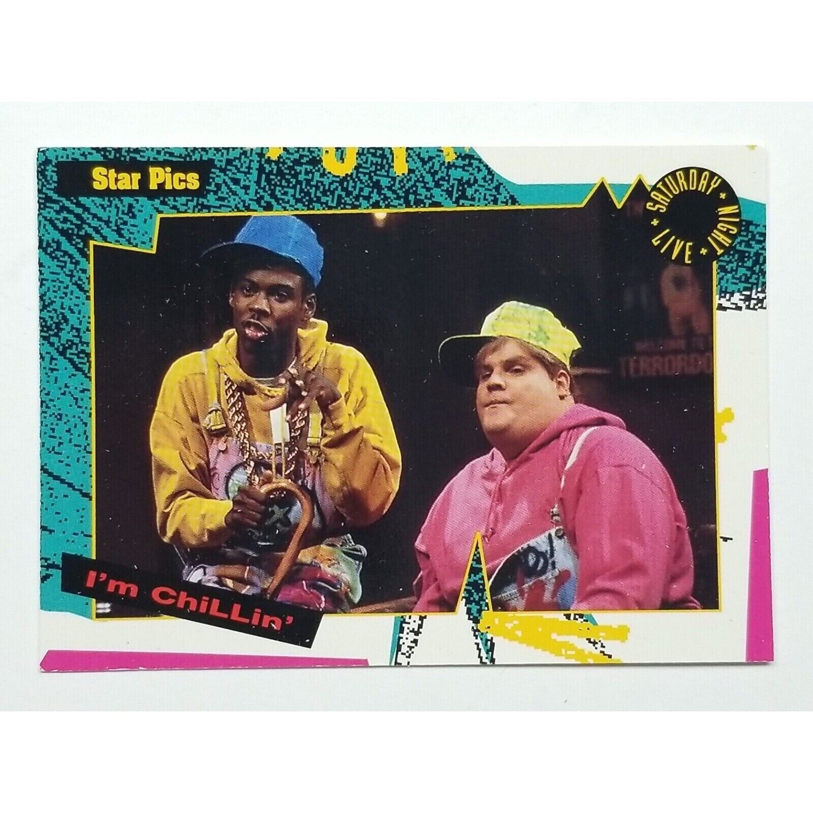 Chris Farley Rock SNL Card 1992 Saturday Night Live Star Pics # 13 I'm Chillin'