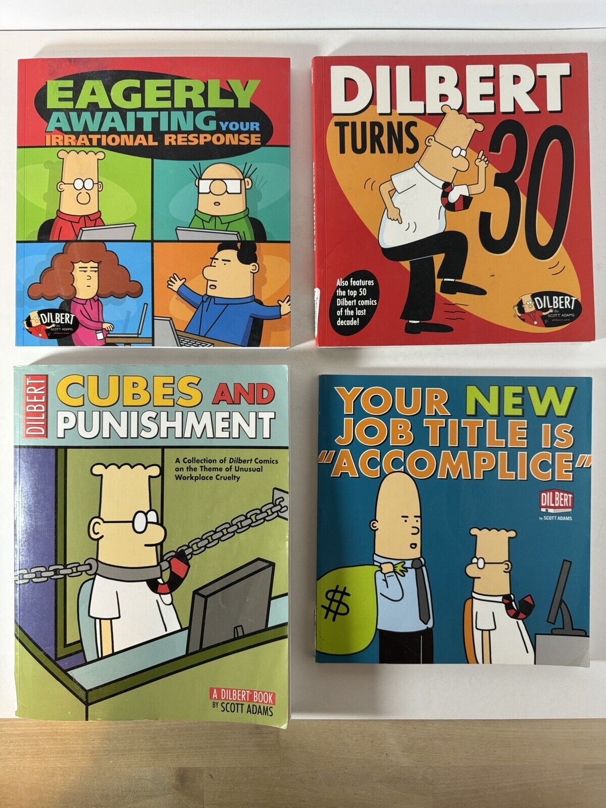 Dilbert Comic Books Lot of 4 By Scott Adams