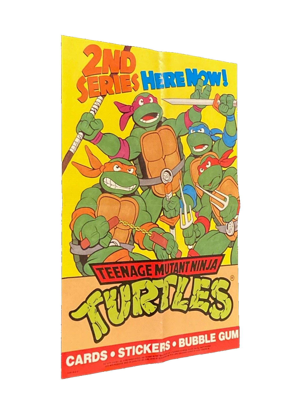 Poster 1990 Teenage Mutant Ninja Turtles Series 2-Box Promo-Free Ship