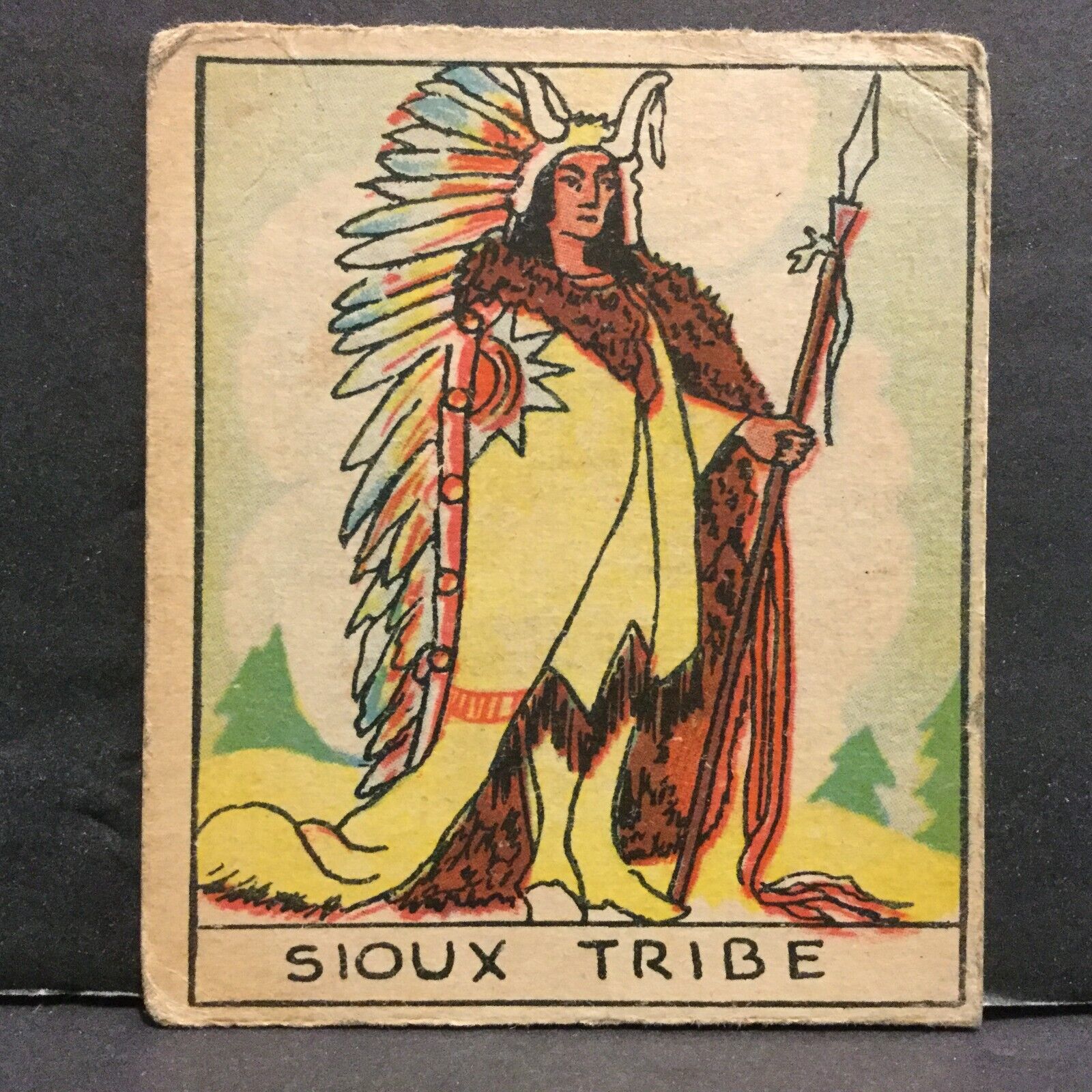 1930\'s R128-2 Western Strip Card #227 Sioux Tribe Chief Er-Ah-Sa-Pa Sku1035C