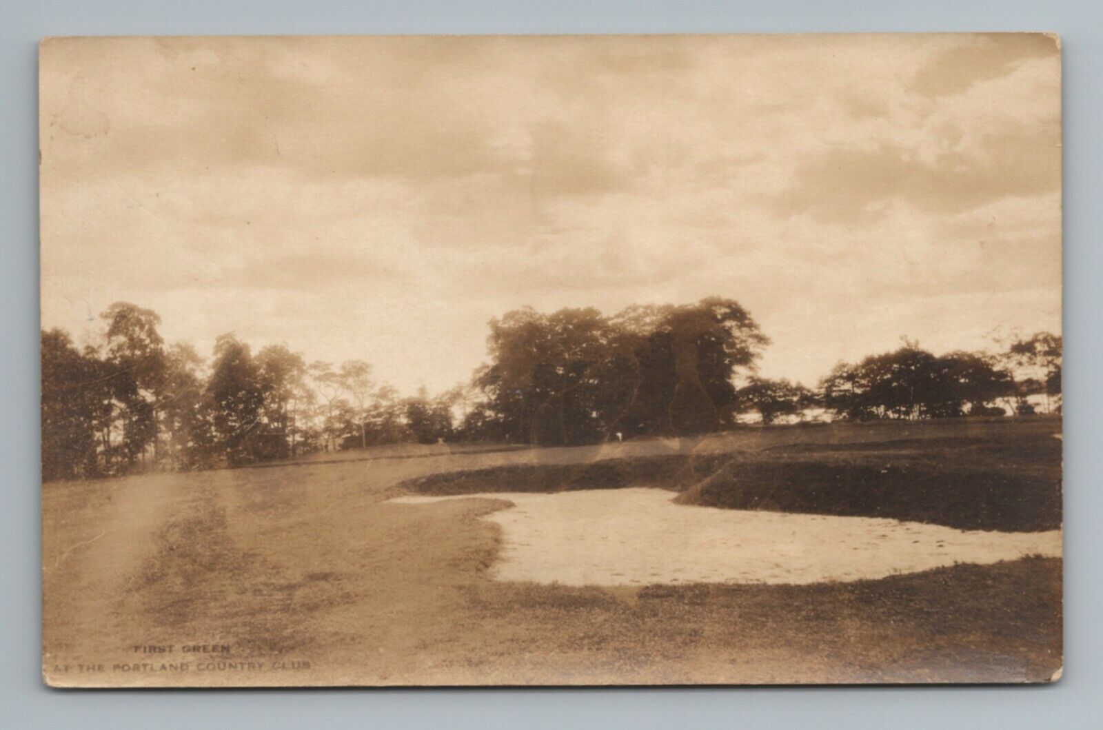 1910-1930 Portland Golf Country Club 1st Oregon RPPC Real Photo Vintage Postcard